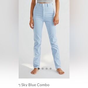 ROLLA'S High-Rise Light Blue Straight Cord Jeans